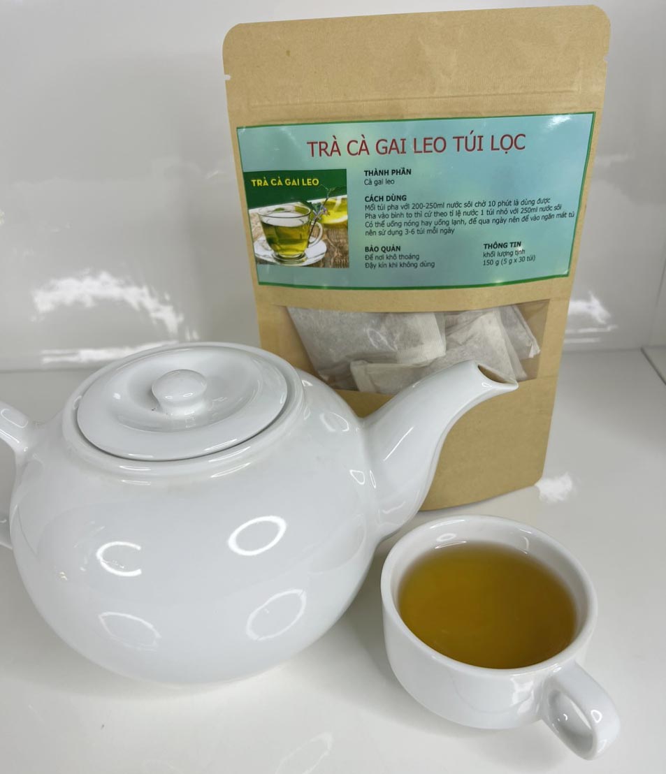 Trà cà gai leo túi lọc ( Mỗi hộp gồm 30 gói 5g) - Giúp thanh nhiệt mát gan, cải thiện các vấn đề cho gan