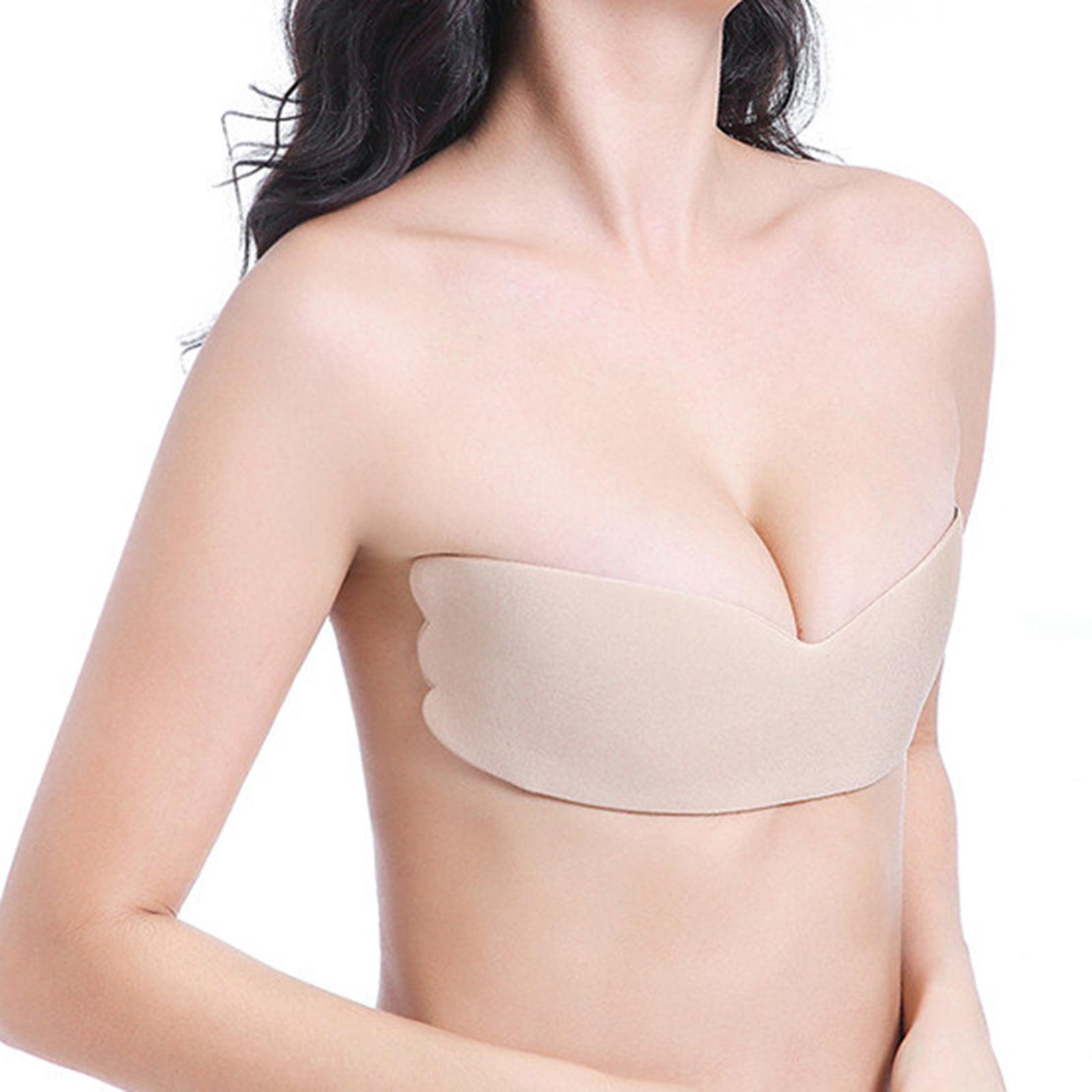 Women Lady Self Adhesive Bra Backless Strapless Push Up Invisible Sticky Bras