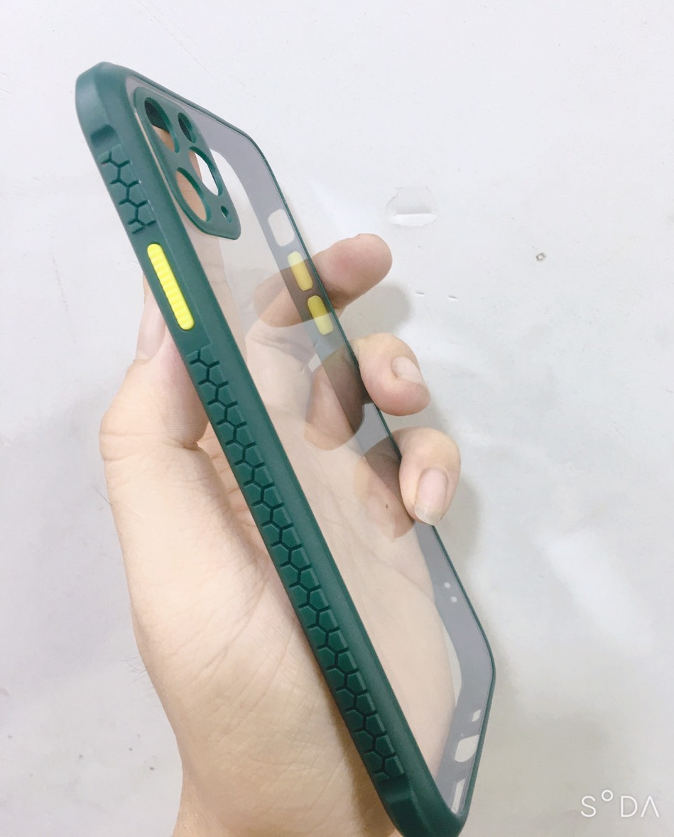 ỐP VIỀN MÀU LƯNG TRONG, CHỐNG Ố, CHỐNG SỐC BẢO VỆ CAMERA DÀNH CHO IPHONE 11 PRO MAX