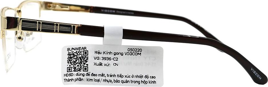 Gọng kính chính hãng Vigcom VG3936