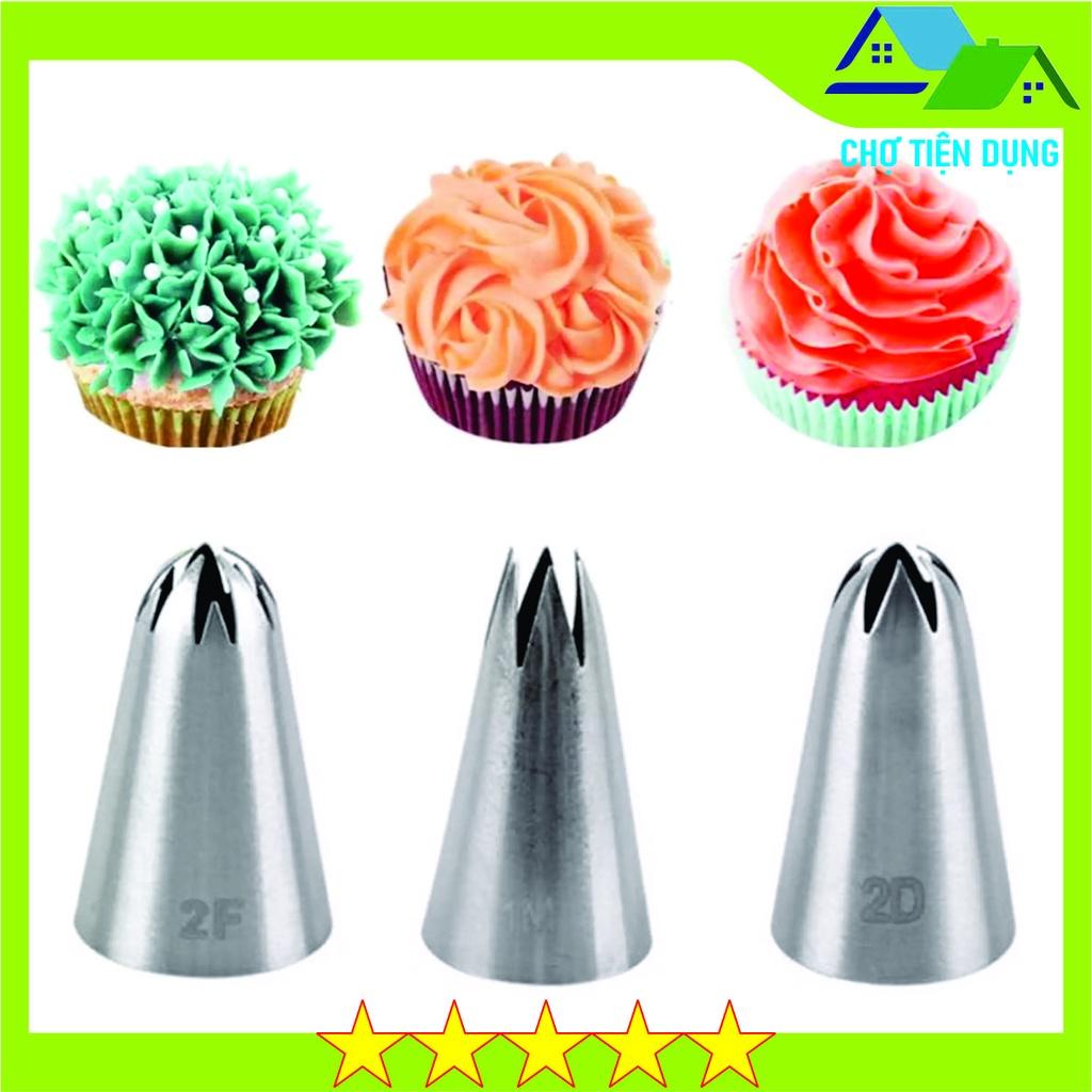 Đui Bắt Kem 1M 2D 2F Làm Bánh Sinh Nhật Bông Lan Cupcake Cao cấp - CBDUI1M2D2F