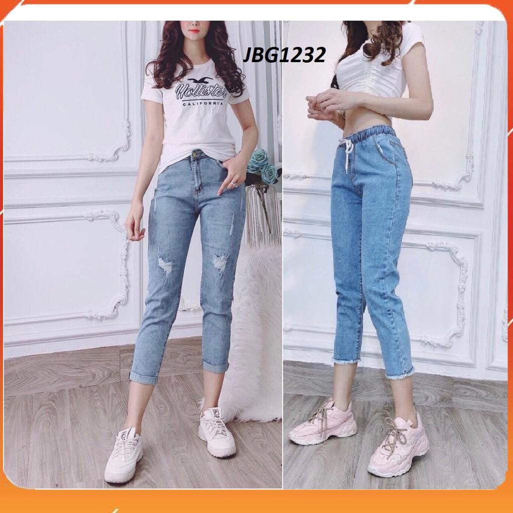 Quần jean nữ lưng thun co giãn JBG1232