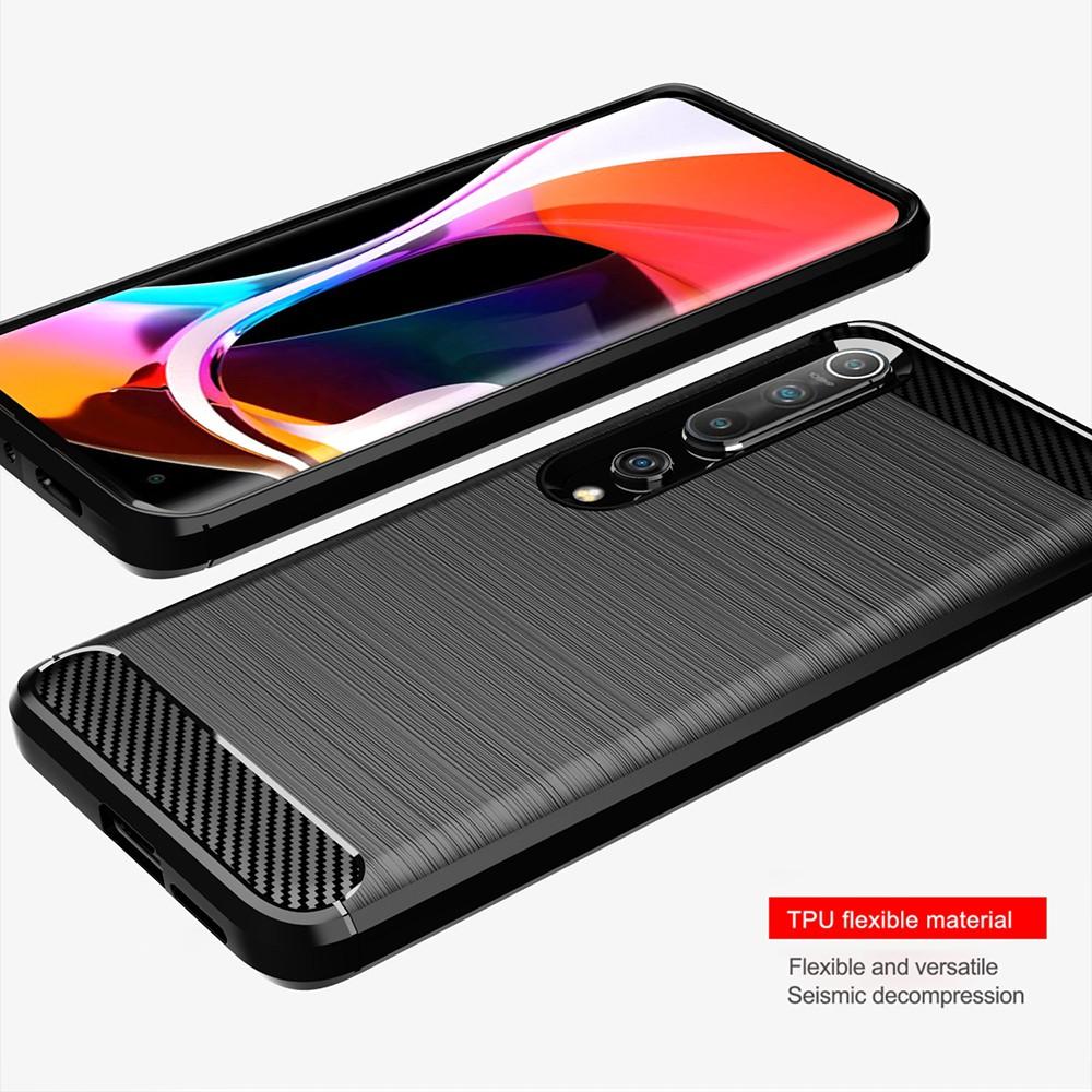 Ốp lưng cho Xiaomi Mi 10 10 Pro 10 Lite dẻo Carbon phay xước chống sốc chống vân tay