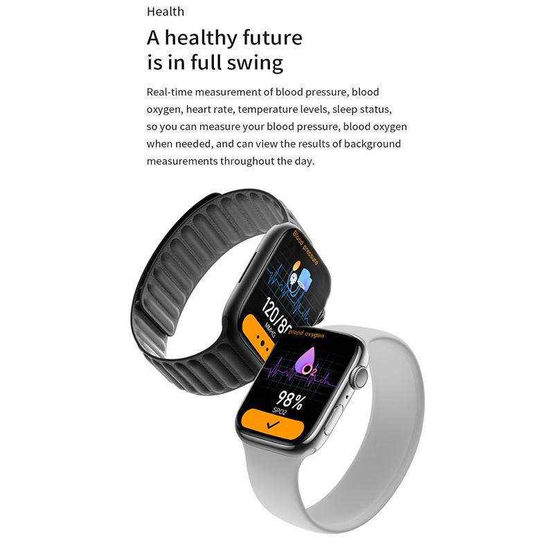 2023 Phụ Nữ Đồng Hồ Thông Minh 8 Max Gọi Bluetooth NFC Sạc Không Dây Tập Thể Thao Nữ Quà Tặng Đồng Hồ Thông Minh Smartwatch Cho Điện Thoại Apple Android