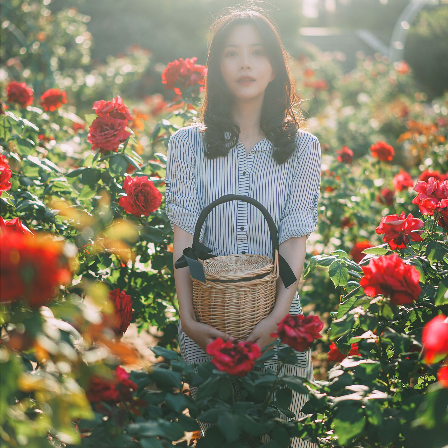 [ Hàng cao cấp] - Giỏ xách mây cói đi picnic, giỏ bắt cá vintage