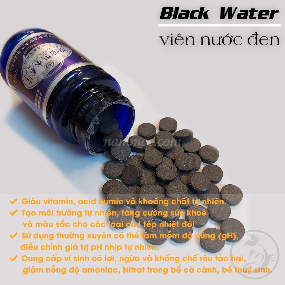 Viên Nước Đen Hajiebao BLACK WATER | Giảm pH và độ cứng của nước - Tạo môi trường gần giống tự nhiên cho cá tép cảnh