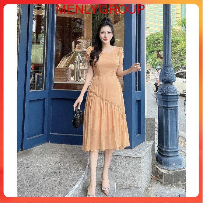 ĐẦM XÒE VIỀN BÈO CHÂN VÁY