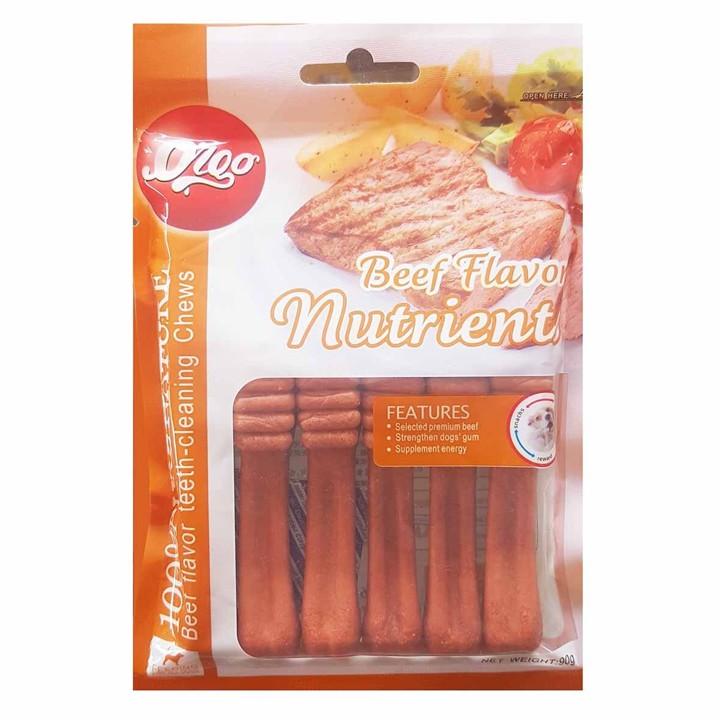 Xương bàn chải gặm sạch răng cho chó vị bò