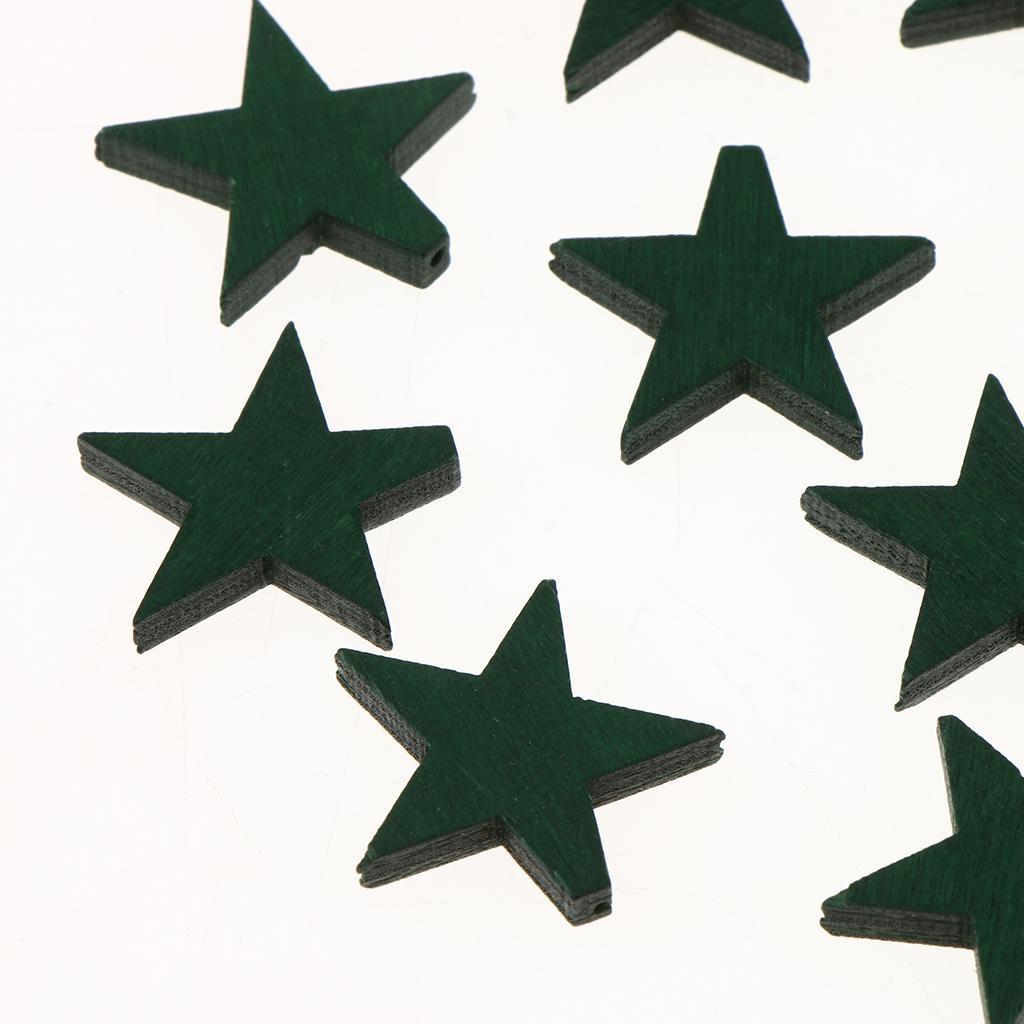 20 Pieces Color Wood Loose Beads DIY Craft Findings