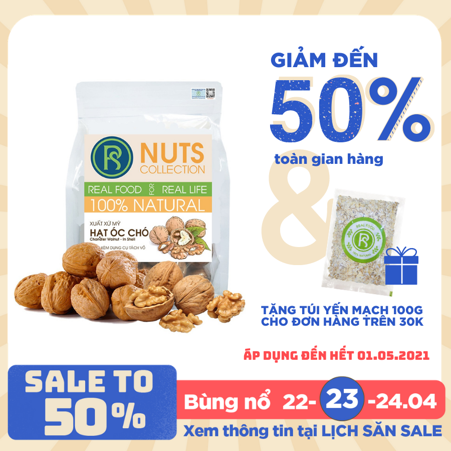 Hạt Óc Chó Dinh Dưỡng Cho Mẹ Real Food Store (Túi 250gr)