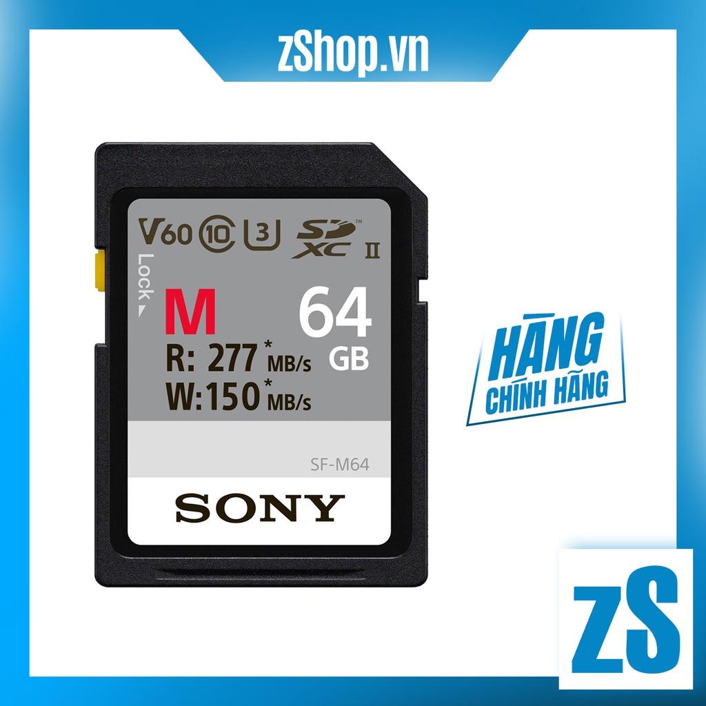 Thẻ Nhớ SDXC Sony UHS-II SF-M/T2 64GB 277MB/s (Hàng Chính Hãng)