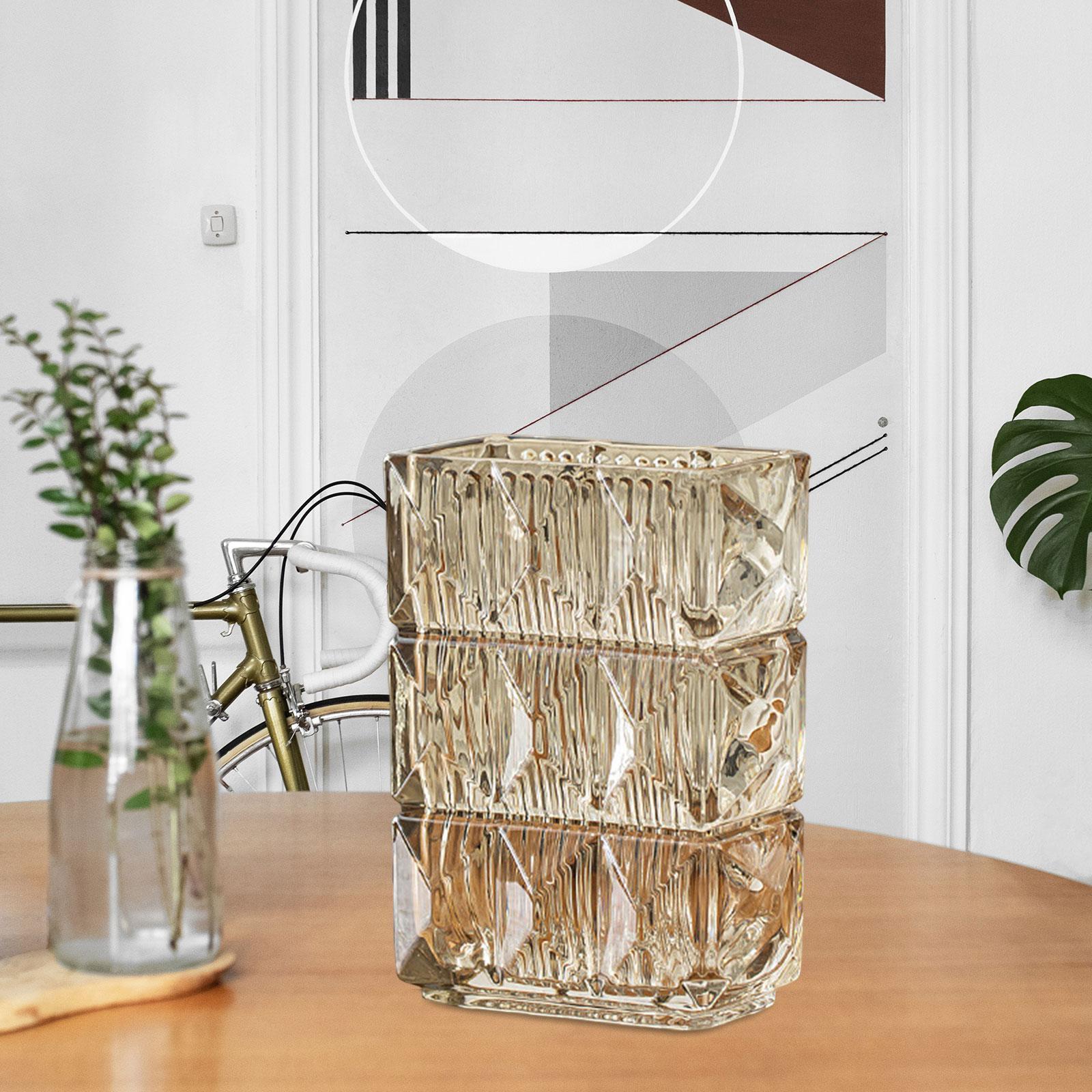 Glass Vase Flower Bud Vase Living Room Desk Decorative Plants Pot