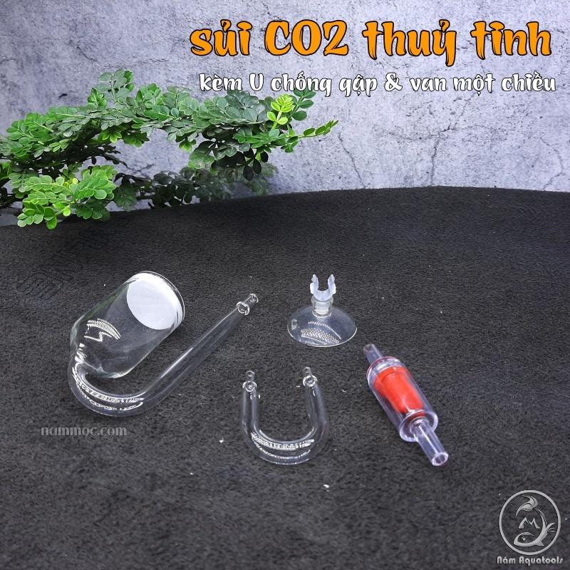 BỘ SỦI CO2 THUỶ TINH 4 MÓN CHO BỂ THUỶ SINH