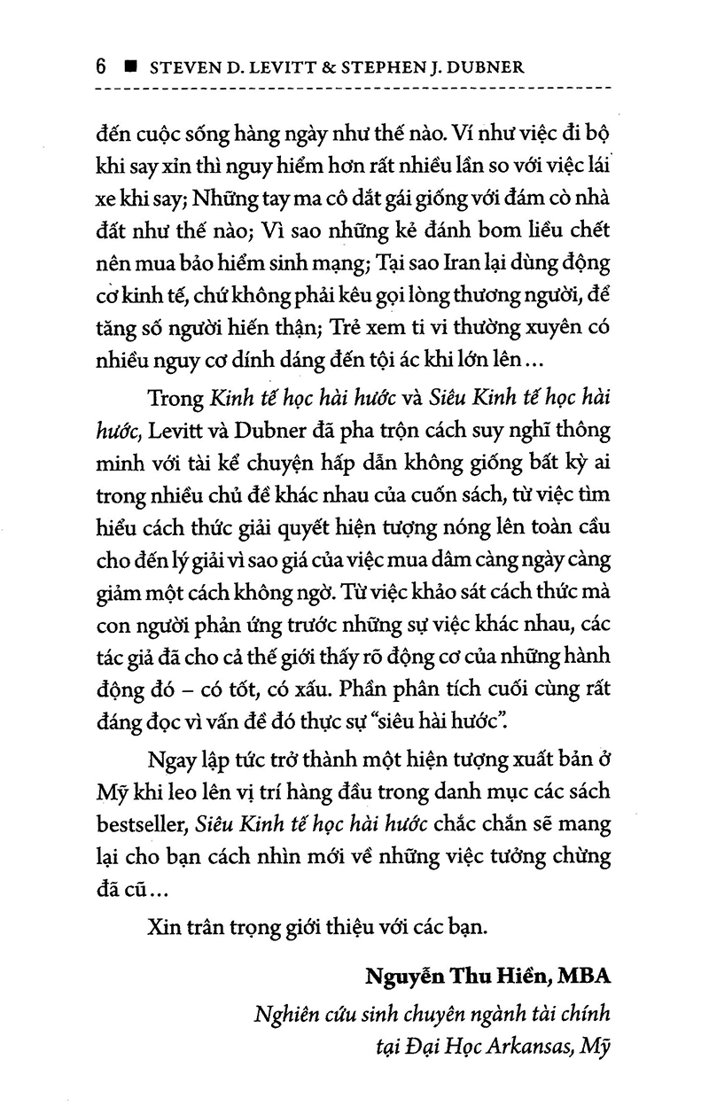 Siêu Kinh Tế Học Hài Hước