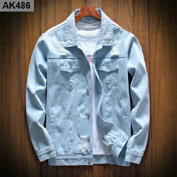 Áo khoác jean nam (Chất jean cotton) AK486