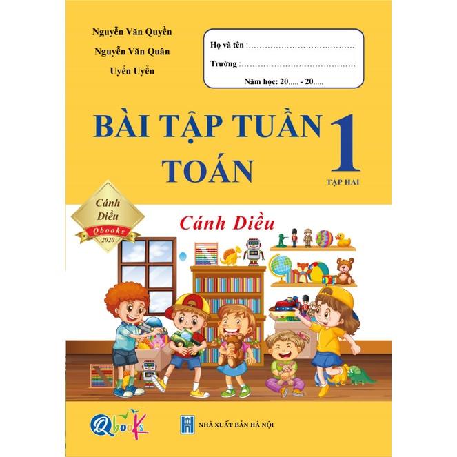 Sách - Combo Bài Tập Tuần và Đề Kiểm Tra Lớp 1 Cánh Diều - Môn Toán và Tiếng Việt học kì 2 (4 cuốn)