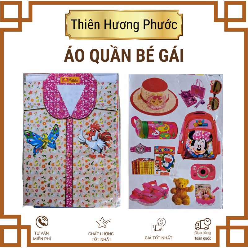 Quần áo bé gái vàng mã
