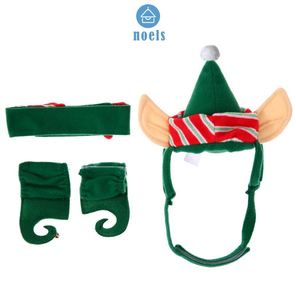 Set 4 Món Đồ Giáng Sinh Ấm Áp Cho Thú Cưng