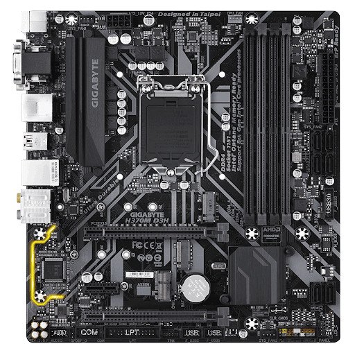 Bo Mạch Mainboard GIGABYTE H370M-D3H - Hàng chính hãng