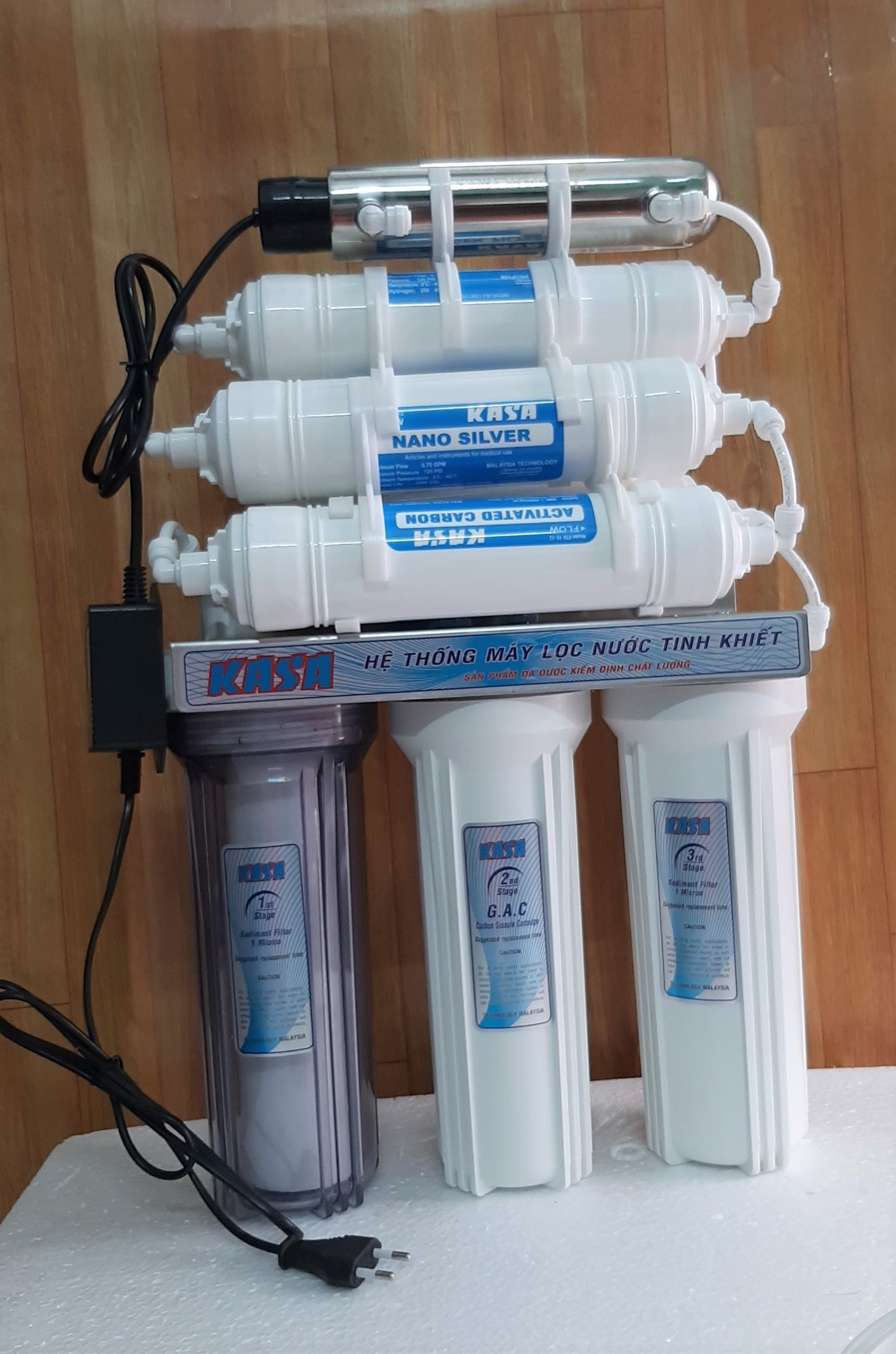 MÁY LỌC NƯỚC KASA 10 CẤP LỌC CÓ ĐÈN UV CÔNG NGHỆ HYDROGEN,DÒNG SẢN PHẨM KHÔNG NƯỚC THẢI THẾ HỆ MỚI/ hàng chính hãng