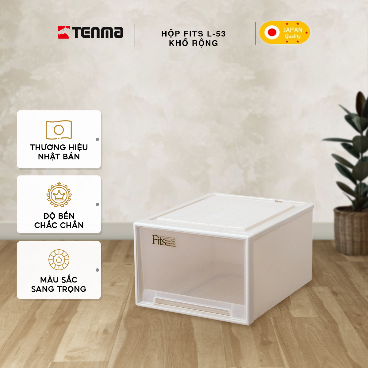 Hộp Ngăn Kéo Nhựa Đa Năng TENMA, Fits L-53 Khổ Rộng