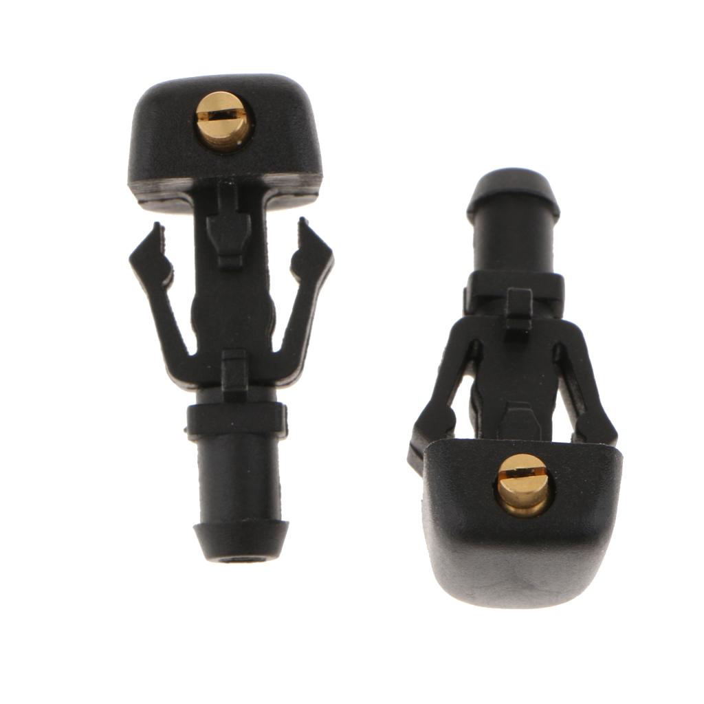 2 Pieces Car Front Windshield Washer Wiper Fluid Spray Jet Nozzles for Ford