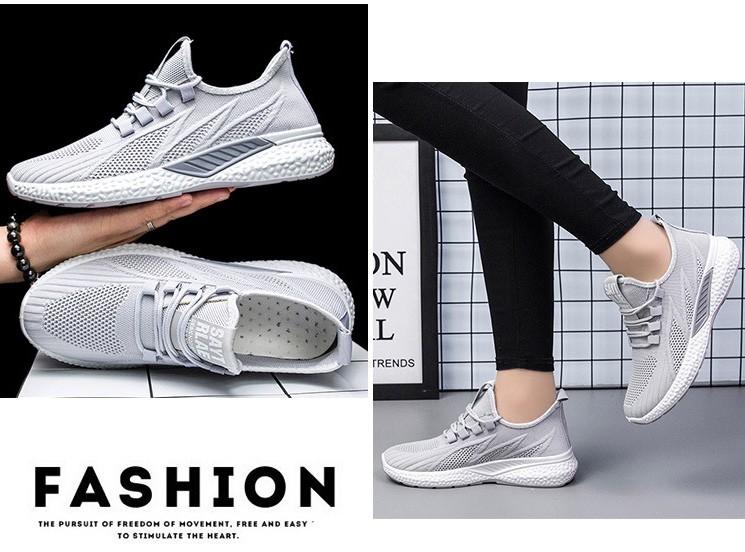 Giày Thể Thao Sneaker Cho Nam, Giày Chạy, Buộc Dây, Kiểu Dáng Đơn Giản, Nhẹ, Mặt Lưới, Lót Thoáng Khí G161