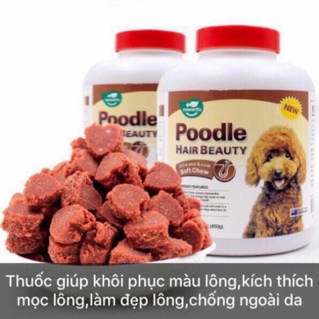 VIÊN POODLE HAIR BEAUTY - VIÊN DƯỠNG LÔNG B- Bánh thưởng dưỡng lông chó Poodle