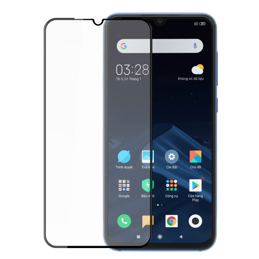 Cường Lực Viền Mỏng Dành Cho Xiaomi Mi 9 SE Không Lấn Màn- Handtown- Hàng chính hãng