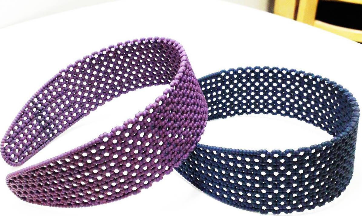 Bờm tóc nữ bản to nhựa cứng xinh xắn - Combo 2 sp