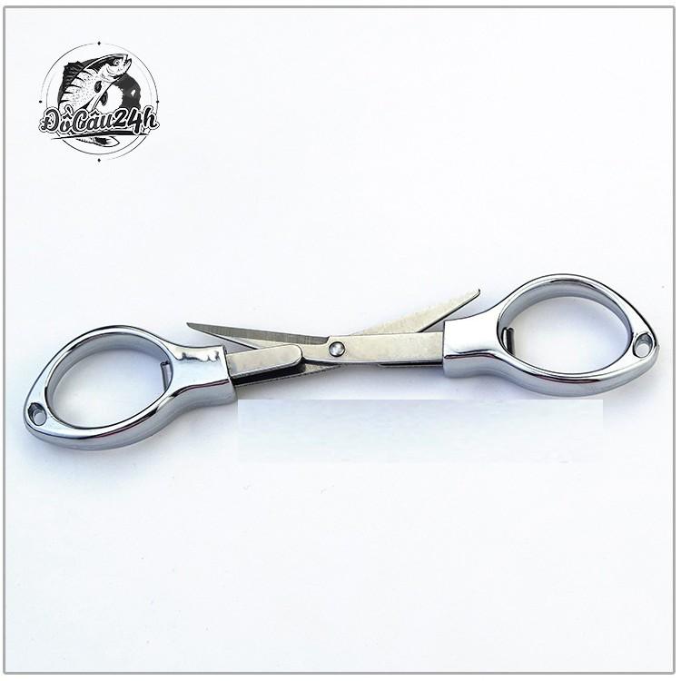 Kéo cắt dây trục câu cá gấp gọn hình số 8 tiện lợi bằng thép không gỉ