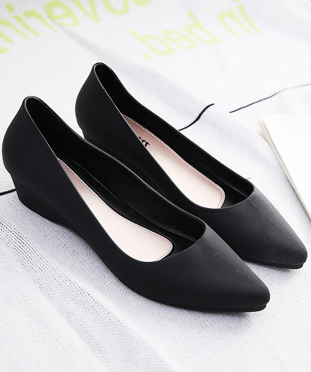 Giày Búp Bê Mũi Nhọn Nữ Nhựa Cao Cấp Nhẹ Êm Chân 3fashion - 3201
