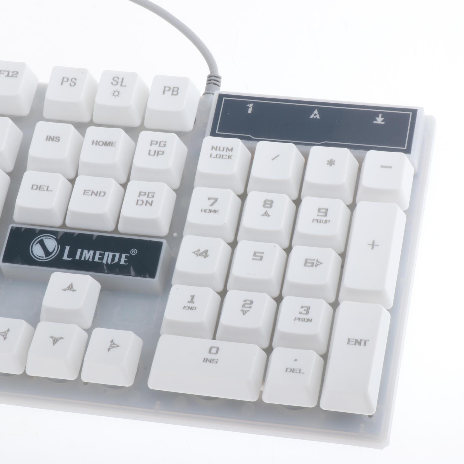 Wired Wired Mouse  Combo Rainbow Backlit