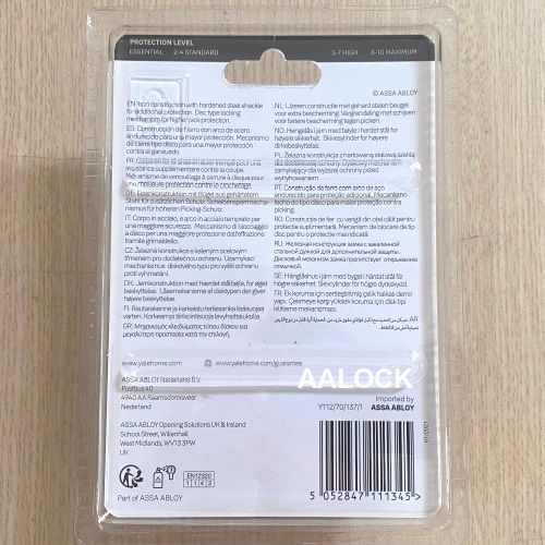 Ổ khóa treo cỡ to Yale Y112/70/137/1 size 70, giữ chìa. Loại khóa bấm chống cắt, chống trộm dùng được ngoài trời