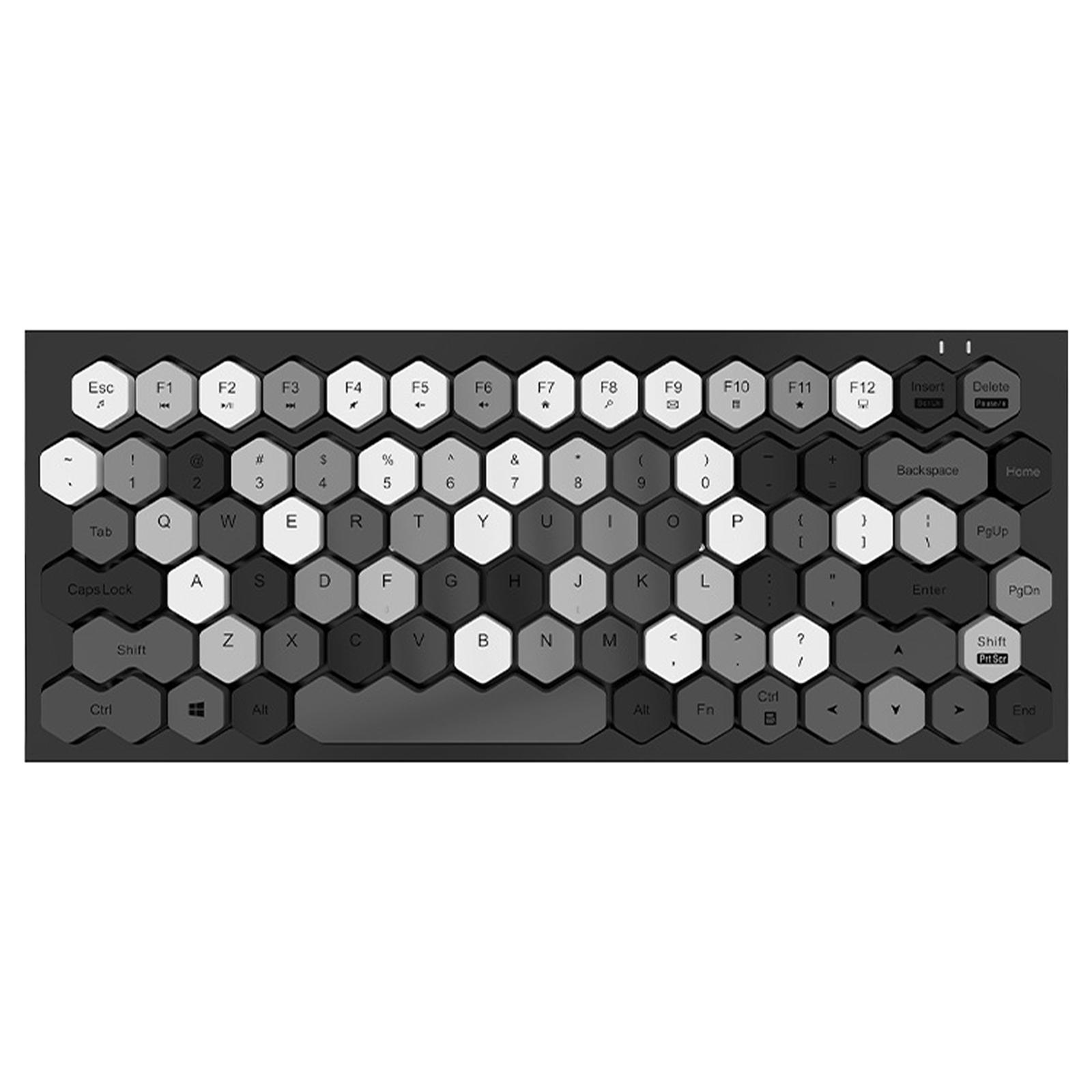 Wireless Bluetooth Keyboard, Typewriter Multimedia Keyboards for Phones Tablet Office