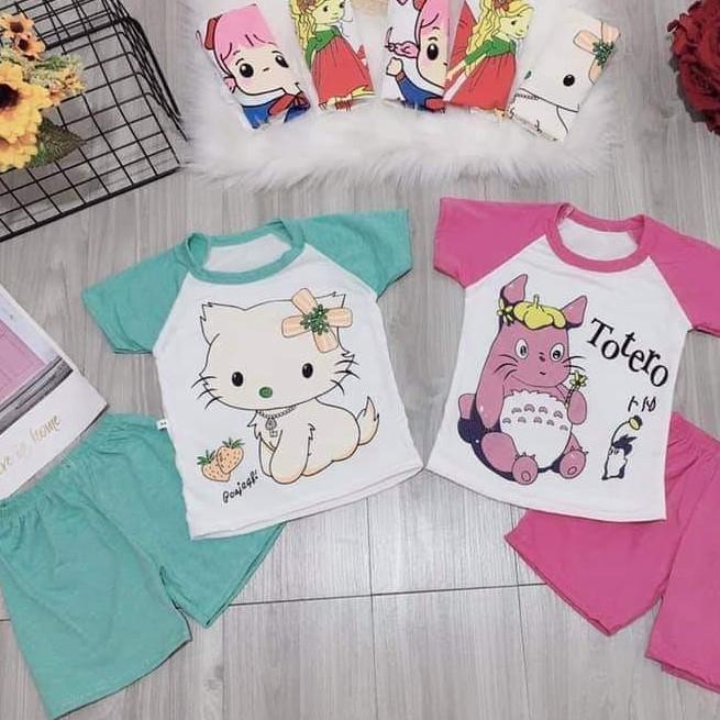 BỘ CHẤT COTTON CỘC TAY CHO BÉ SALE SỐC GIÁ GỐC