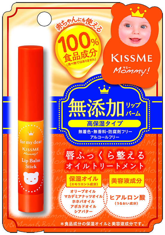 Son Dưỡng Chống Nứt Nẻ Môi Dành Cho Bé Từ 6 Tháng Tuổi Và Da Nhạy Cảm Kissme Mommy Lips (2.5g )