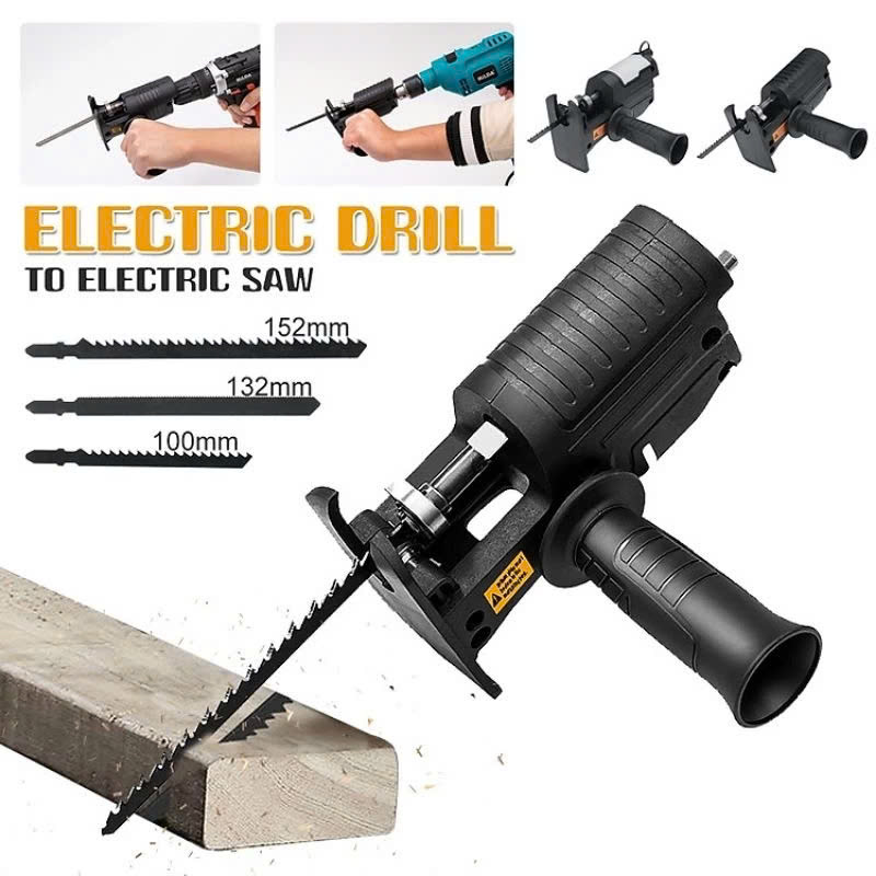 Bộ Chuyển Đổi Máy Khoan thành Máy Cưa Điện Cầm Tay: 3 Lưỡi Cắt Gỗ Kim Loại Đặc Sắc - Sự Hiệu Quả và Đa Năng