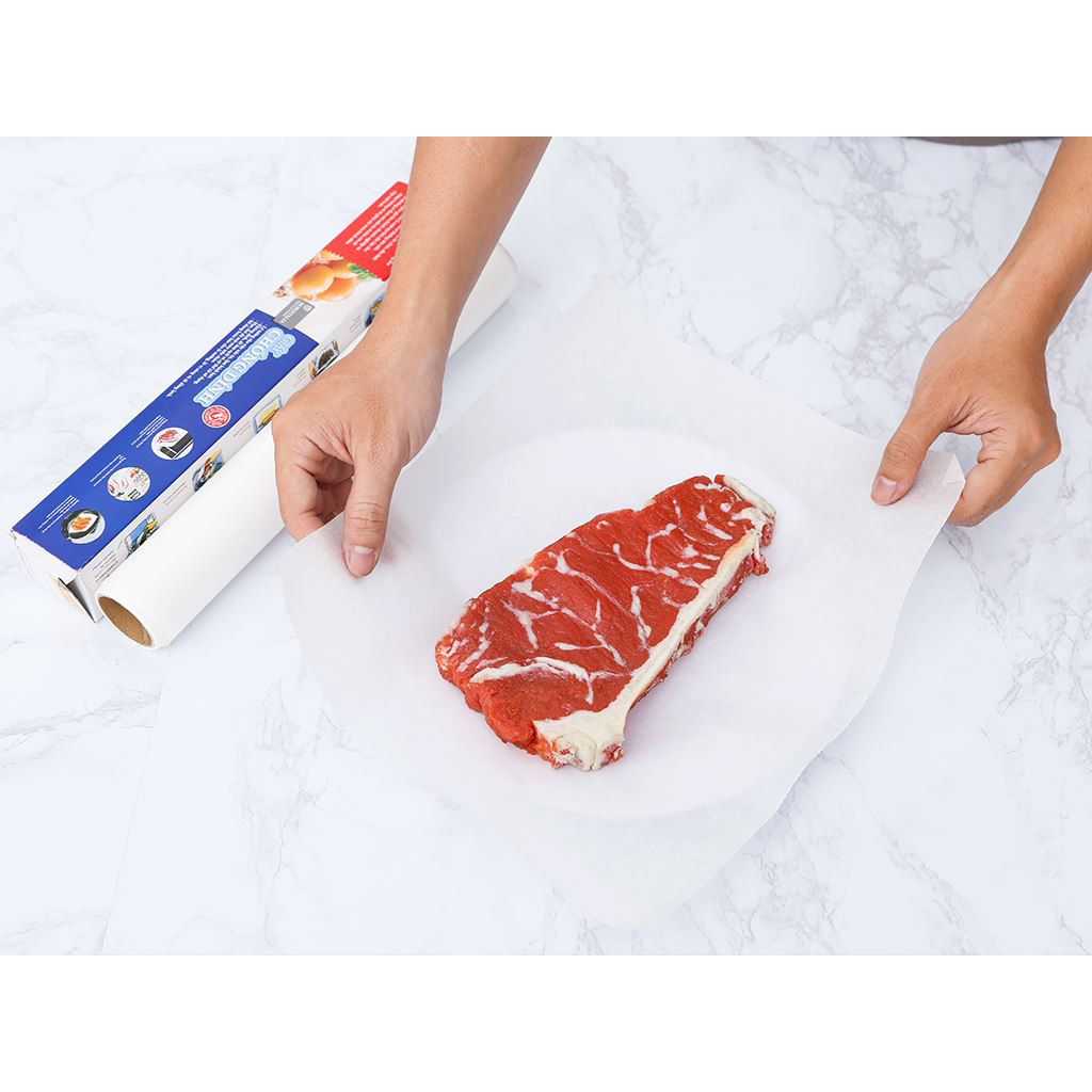 Giấy nến chống dính Moriitalia 30cmx5m dùng cho các món hấp chiên rán nướng và gói bảo quản thịt cá rau