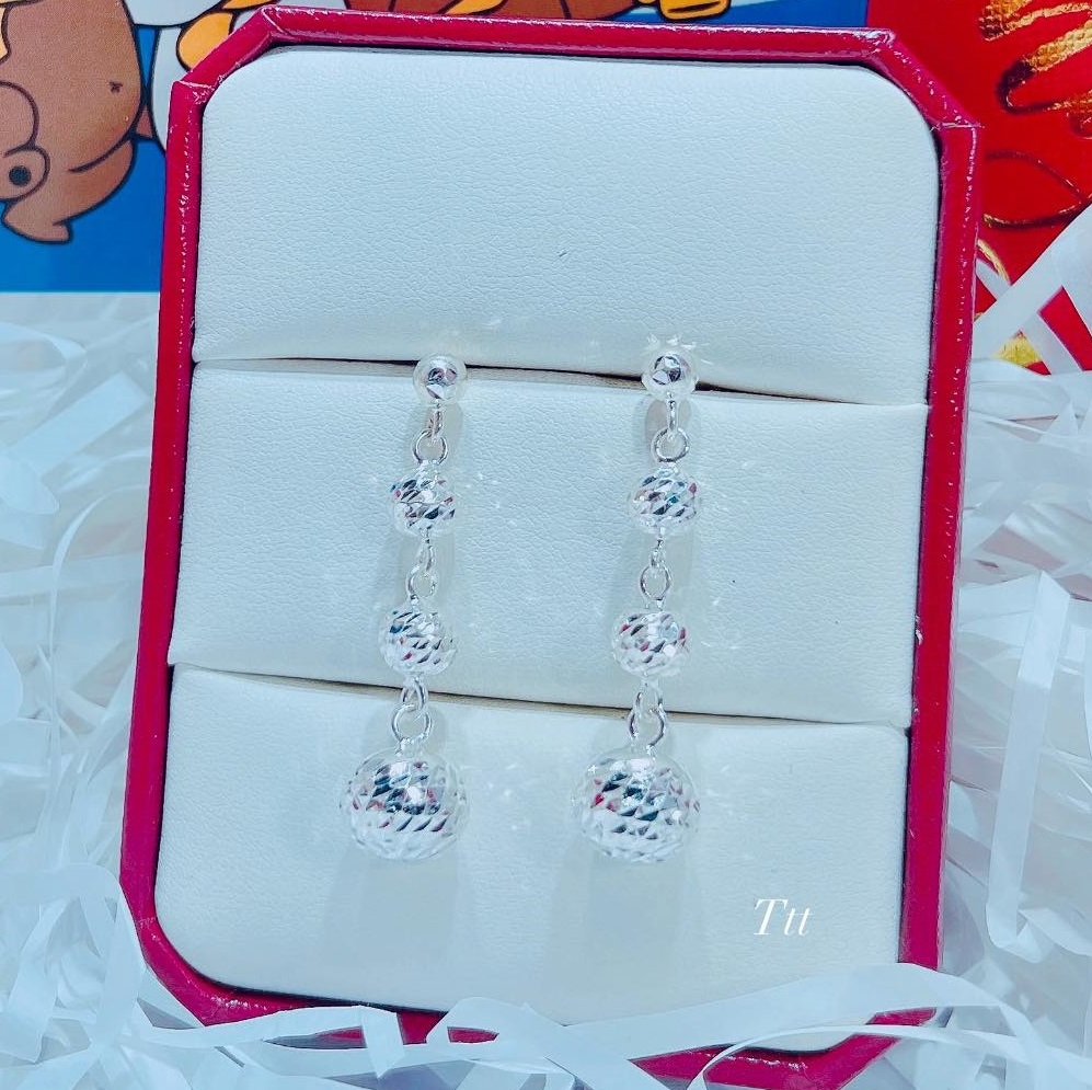 Bông tai bạc thời trang cao cấp chất liệu bằng bạc s925 MS011a