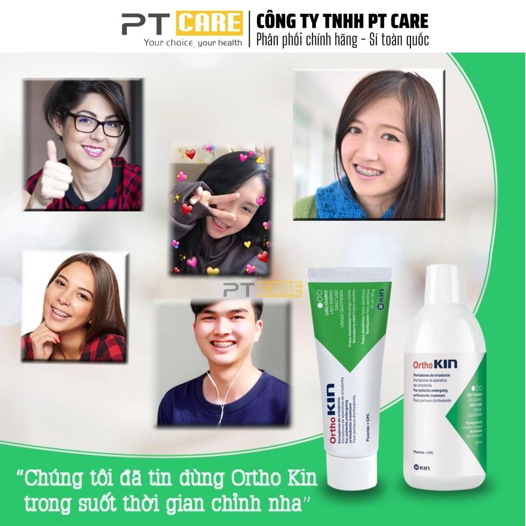 Nước Súc Miệng Dành Cho Răng Niềng Chỉnh Nha Ortho Kin 500ml Ngừa Sâu Răng Thơm Miệng