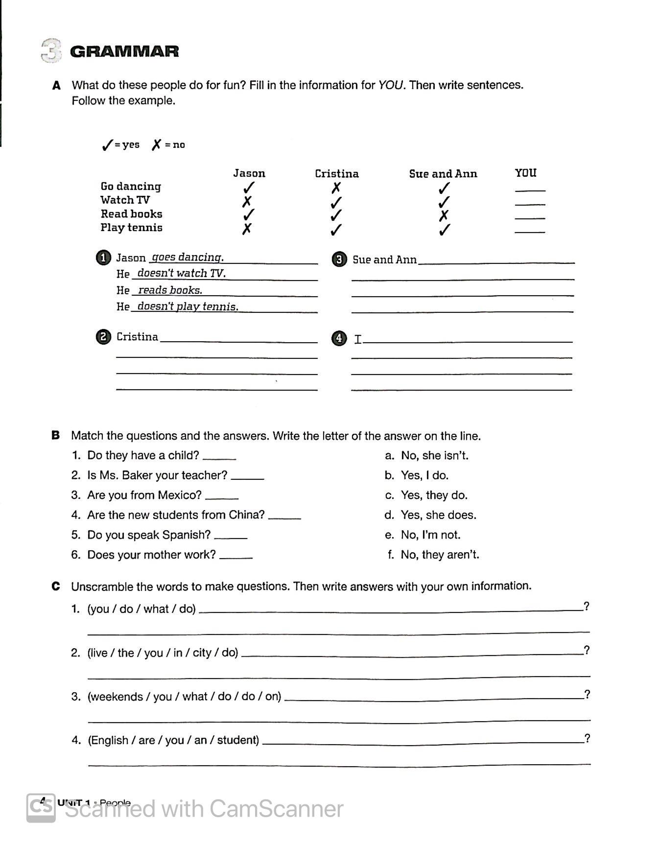 WORLD LINK 1 WORKBOOK