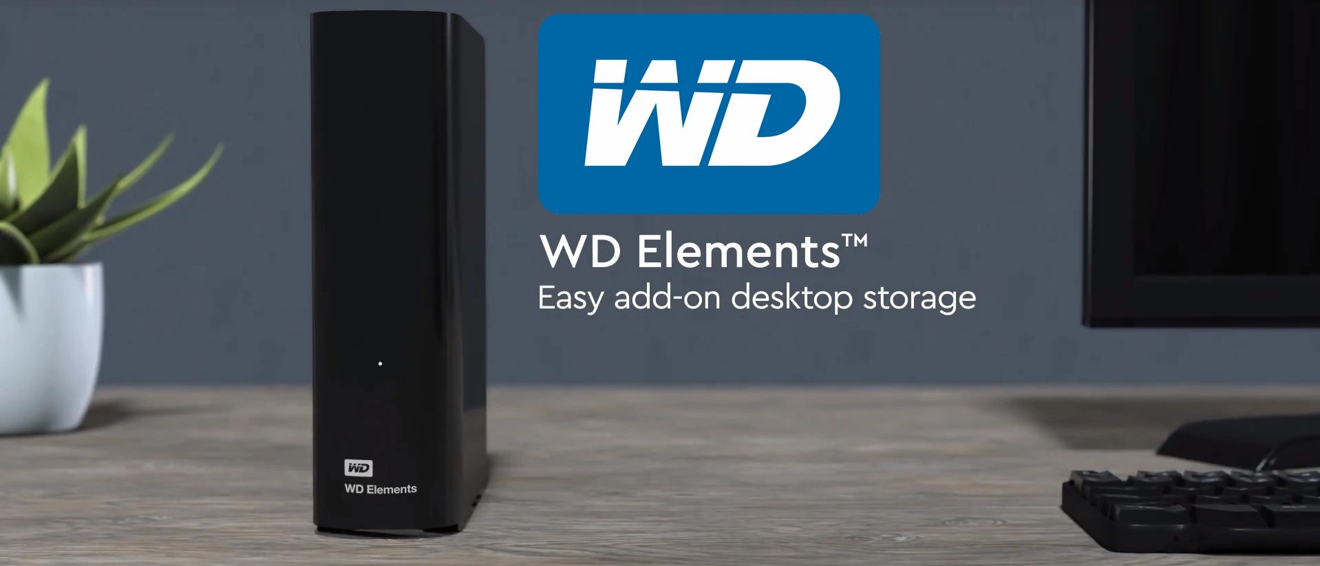 Ổ Cứng Di Động WD Elements Desktop 4TB 3.5 USB 3.0 - WDBBKG0040HBK-SESN - Hàng Chính Hãng