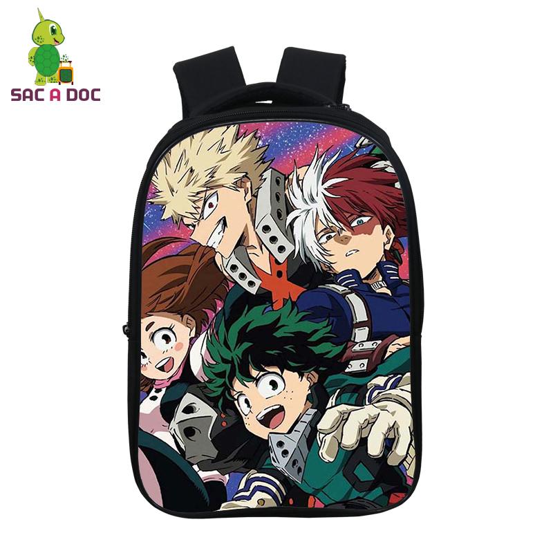 My Hero Giới Học Thuật Anime Ba Lô Học Sinh Trường Túi 14.5 Inch Sinh Đựng Thiếu Niên Trẻ Em Schoolbag Boku No Anh Hùng Giới Học Thuật Ba Lô