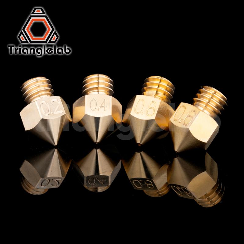 Trianglelab chất lượng hàng đầu đồng thau MK8 cho máy in 3D Hotend 1.75mm Filament J-Head CR10 Khối nhiệt Ender3 Hotend M6 Chủ đề