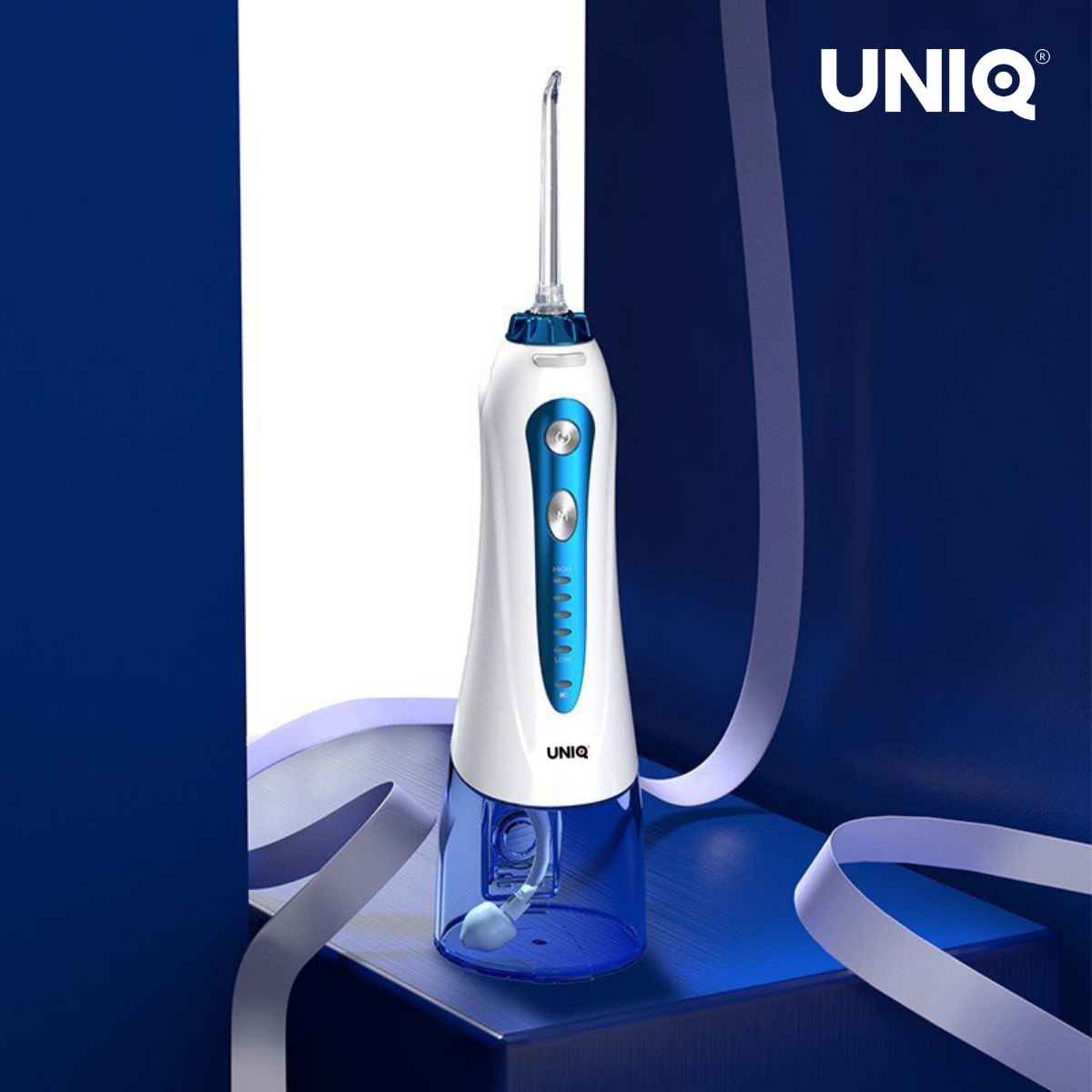 Tăm Nước Cầm Tay UNIQ Smile S1 Nhật Bản Cao Cấp Máy Vệ Sinh Răng Miệng Mini Tốt May Tam Nuoc Waterpik Gia Đình Không Dây Xịt Xỉa Rửa Làm Sạch Kẽ Răng Niềng Dụng Cụ Cạo Lưỡi Nhập Khẩu Bảo Hành Chính Hãng 12 Tháng