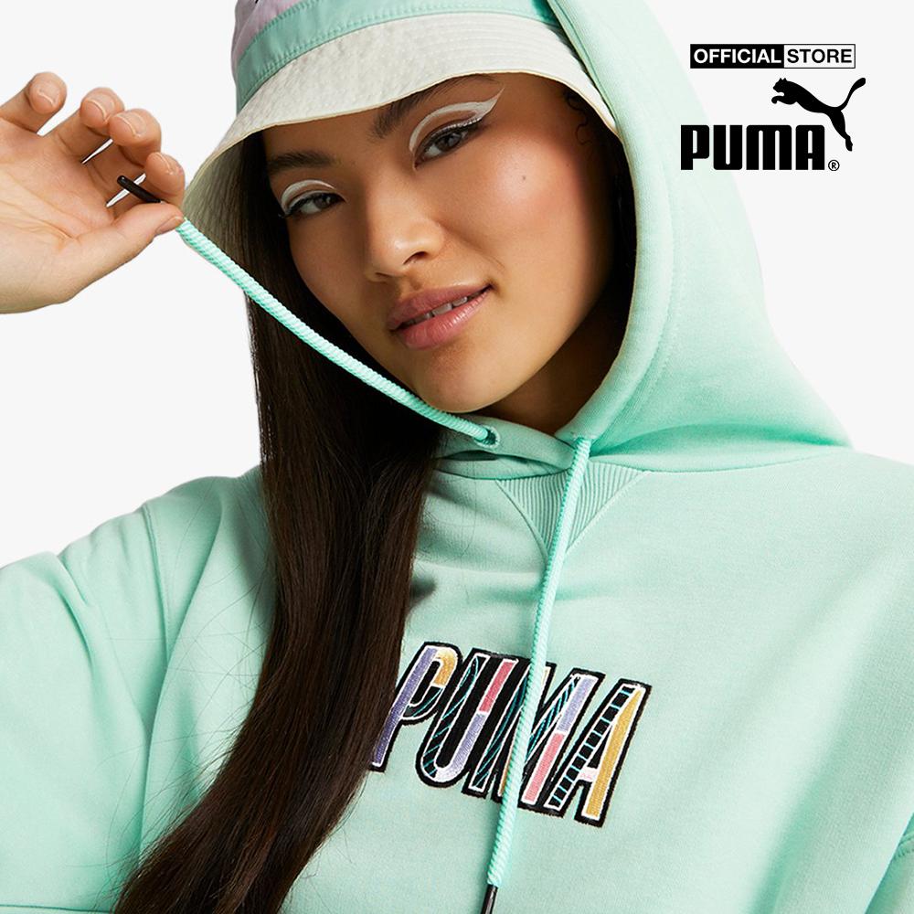 PUMA - Áo hoodie nữ tay dài SWxP Graphic 535738