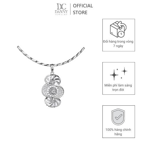 Mặt Dây Chuyền Nữ Bạc 925 Danny Jewelry Xi Bạch Kim DI4GZ008