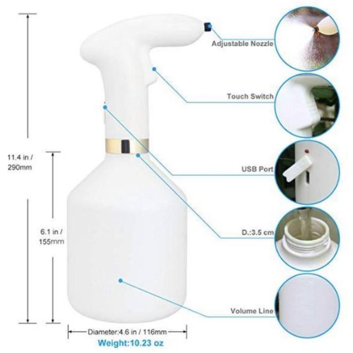 Bình nước phun sương cảm ứng thông minh