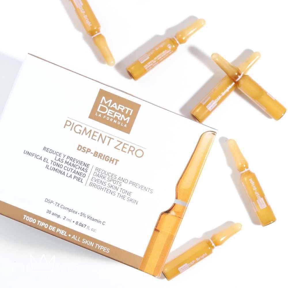 Ampoule Serum MartiDerm Pigment Zero DSP Bright Dưỡng Sáng Đều Màu Da, Giảm Mờ Đốm Sắc Tố Thâm Sạm Nám